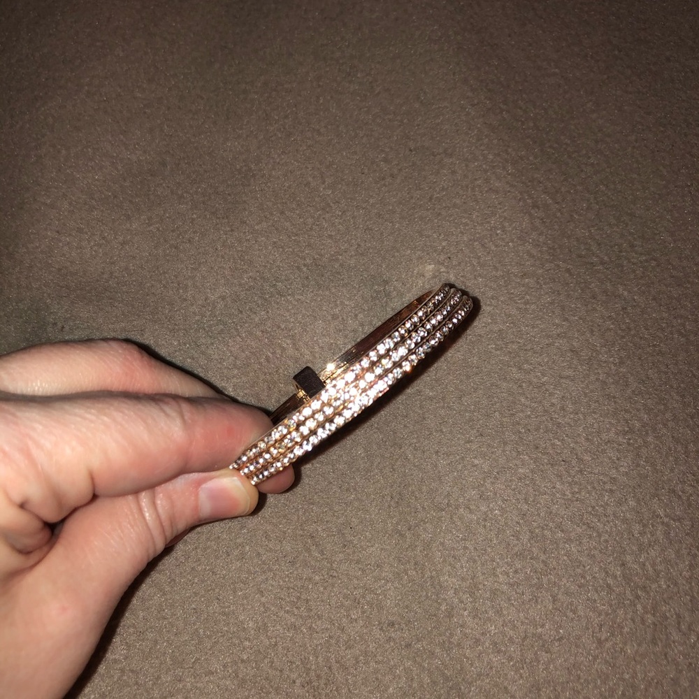Excellent Condition Conjoined Rose Gold Bangles